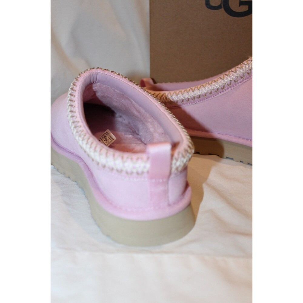 UGG TAZZ PLATFORM SUEDE SHEARLING LINED SLIPPER PYD PINK YOUTH 5 WOMEN 6.5-7 NEW - Picture 6 of 8